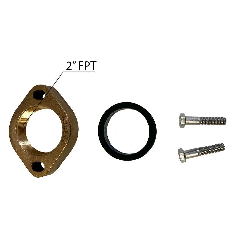 Raypak Gas-Fired Heater Brass Flange Kit 013812F