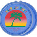 Solar Sun Rings Pool Cover SSRA-100 Palm Design - In Pool View