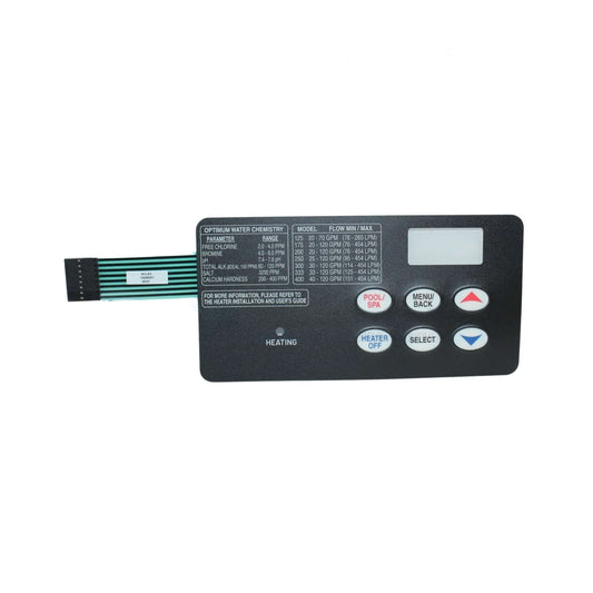 Pentair 6-Button Membrane Keypad | MasterTemp & Max-E-Therm Heater Control | 461106