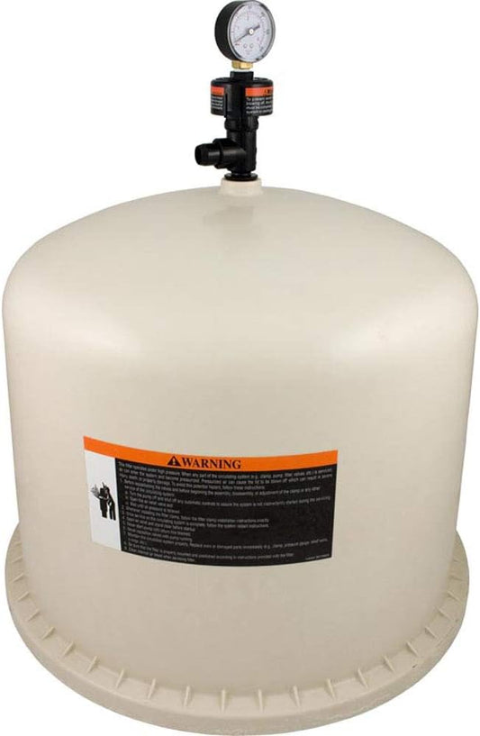 Pentair 197136 SMBW 4000 filter tank lid showing dome profile and fittings