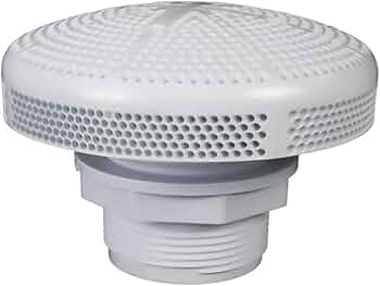 CMP White Main Drain Cover 175 GPM 25215-000-000 Front View