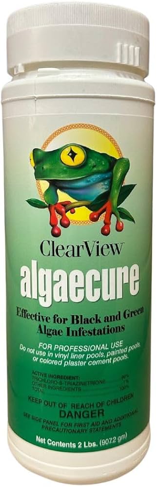 ClearView AlgaeCure Black Algae Killer CVTC002 Granular Trichlor 2 lbs