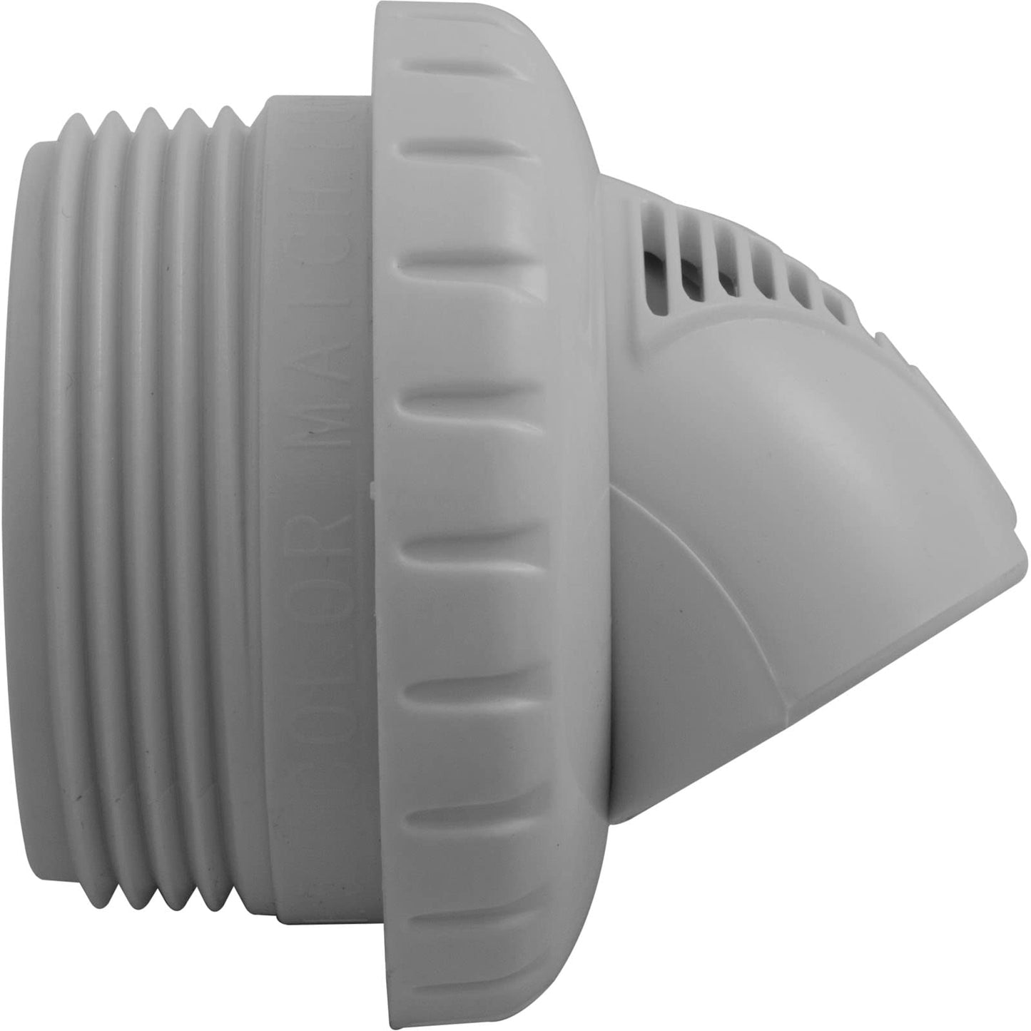 Infusion Pool Products Light Gray Venturi Return Fitting 1.5 Inch VRFTHLG Front View