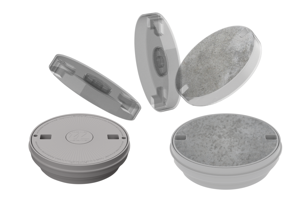 Waterway Round Skimmer Lid 540-7807WW Gray Detail