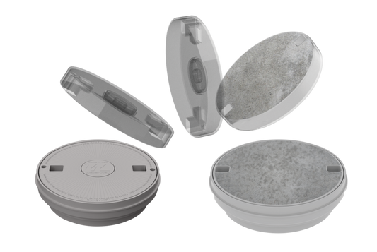 Waterway Round Skimmer Lid 540-7807WW Gray Detail