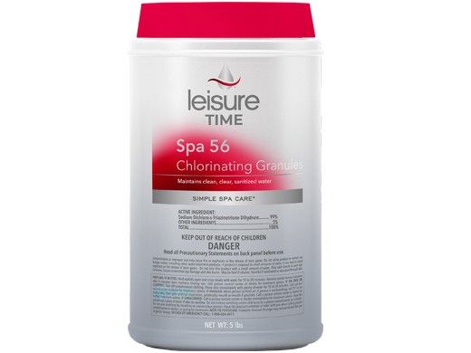 Leisure Time Spa 56 Chlorinating Granules for Hot Tubs | Spa Maintenance | 5 lbs. | E5