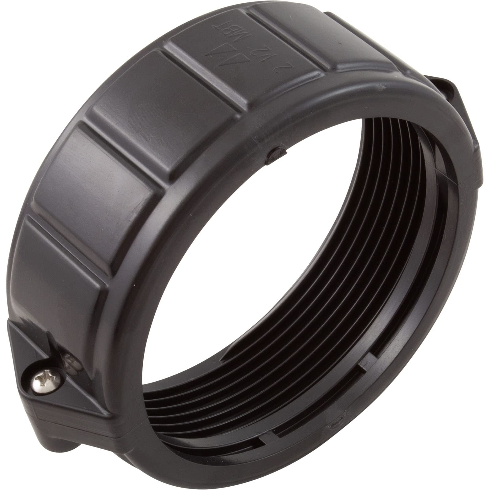Magic Plastics 0121109020 split nut union close-up showing PVC fitting and nut assembly