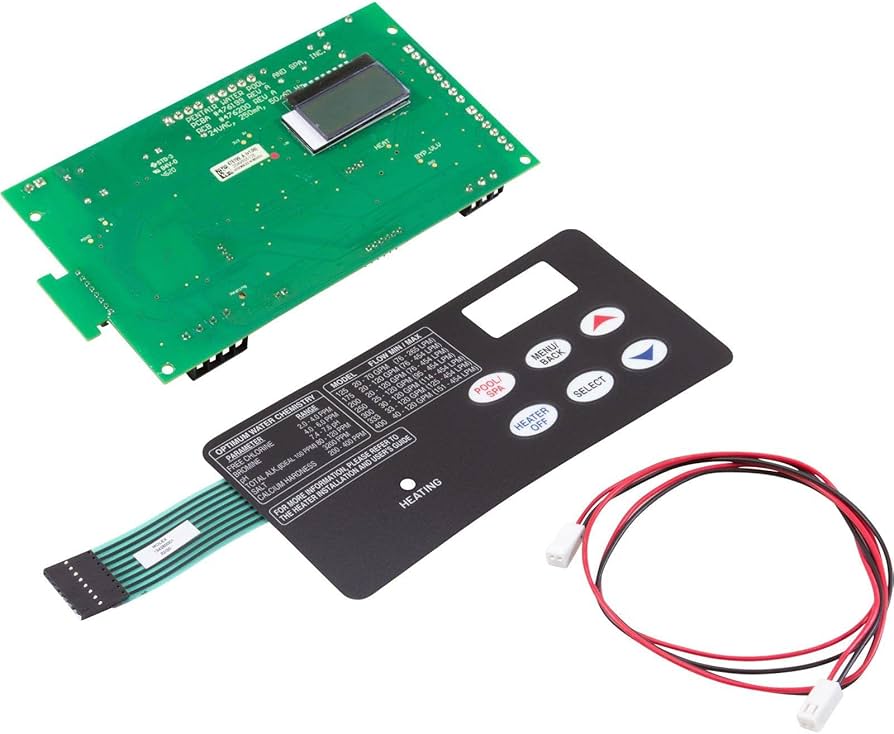 Pentair 42002-0007S Heater Control Board and Button Pad Assembly
