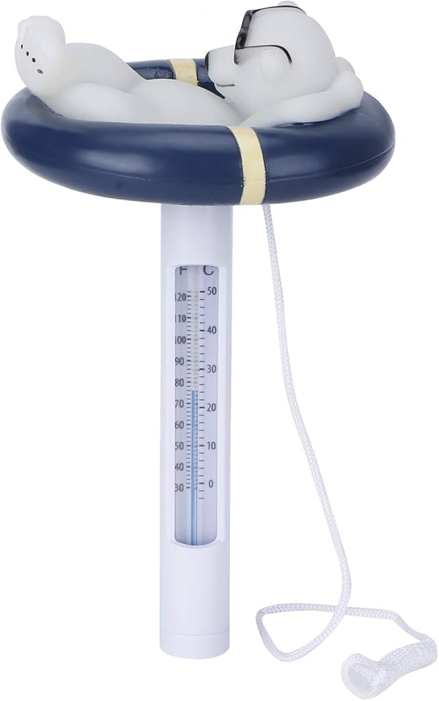 Pooline Bear With Glasses Floating Pool and Spa Thermometer 11083K