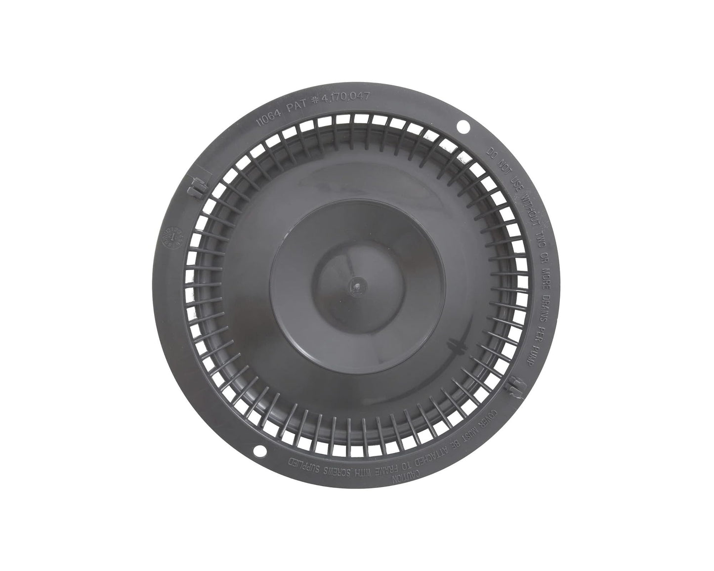 Afras Anti-Vortex Drain Cover Light Gray 11064LTGY Detail View