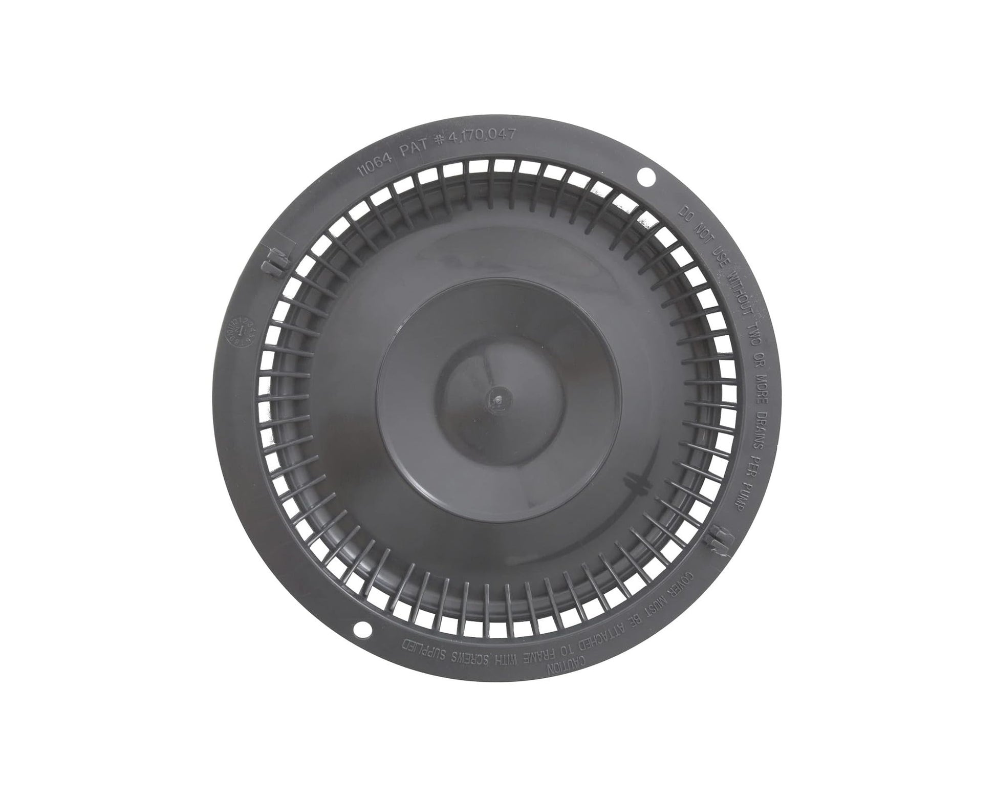 Afras Anti-Vortex Drain Cover Light Gray 11064LTGY Detail View