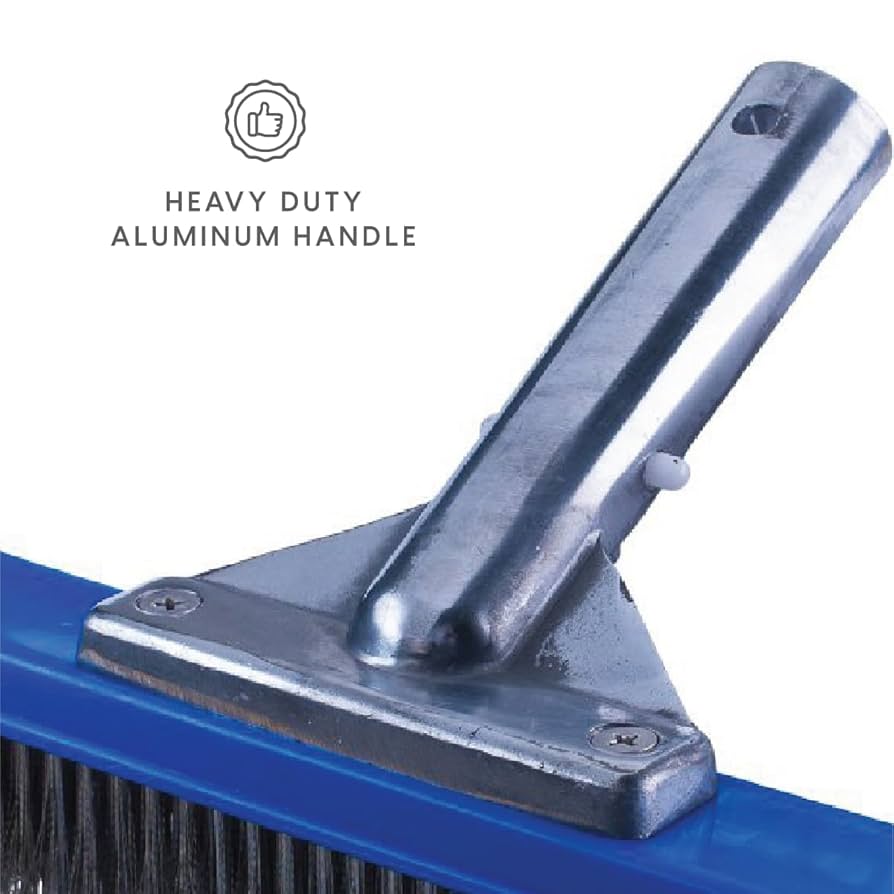 Pooline Stainless Steel Concrete Pool Brush 11024B Side View