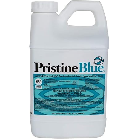 PristineBlue Algaecide and Bactericide 12775 Bottle Label