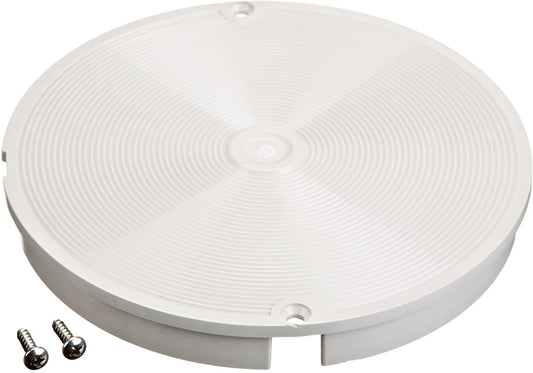 Pentair T10W white deck lid close-up showing flush-mount pool installation