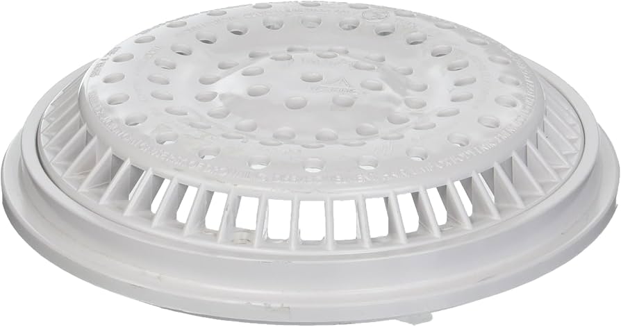 Waterway 8 Inch White Anti-Vortex Main Drain Cover 640-2310V