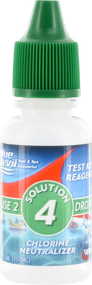 Blue Devil Chlorine Neutralizer Solution 4 Reagent 0.5 oz B7044