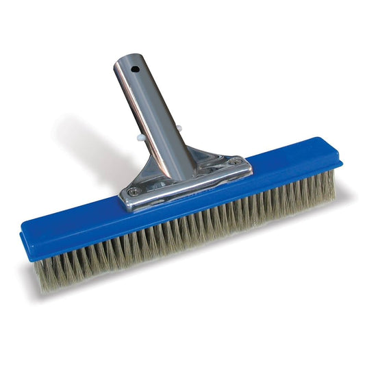 Pooline Stainless Steel Brush for Black Algae, Rust Stain On Concrete, Calcium Build Up 10" | 11024B