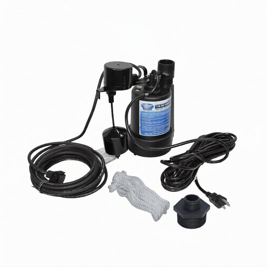 Superior Pump Thermoplastic Submersible Sump Pump 1/4 HP 1800 GPH 92269