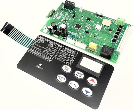 Pentair Control Board with 6 Button Pad 42002-0007S 461105 for MasterTemp and Max-E-Therm Heaters