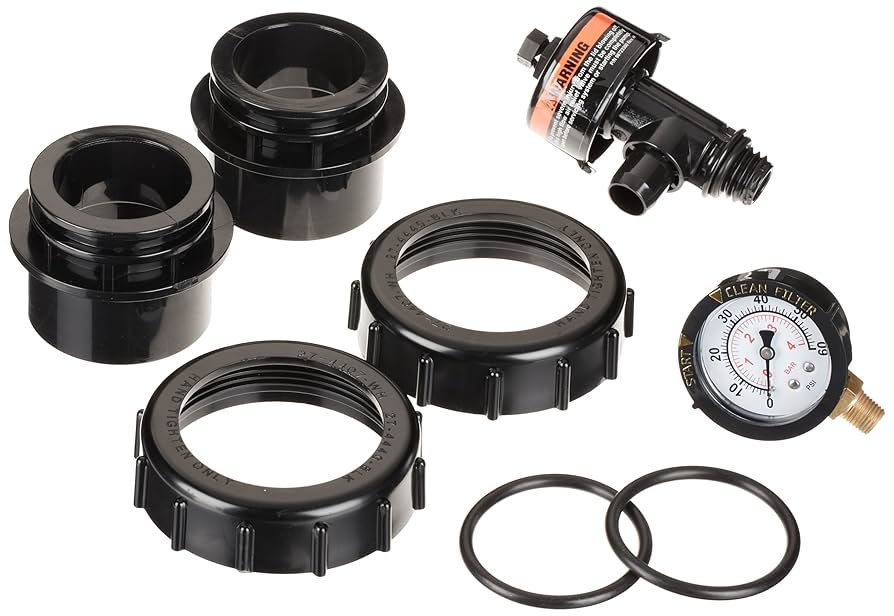 Pentair Clean and Clear Filter Parts Kit | Complete Air Relief Valve and Union Adapter Kit | 178708