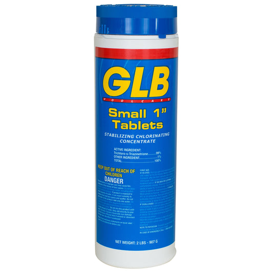 GLB Small Chlorine Sanitizing Tablets | 1" | 2lb | 71250A