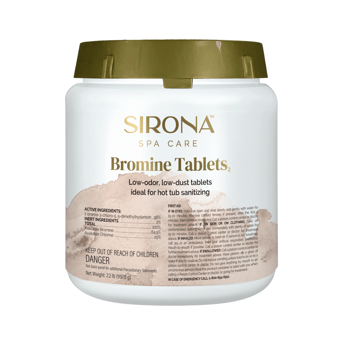 Sirona Spa Bromine Tabs 2.2 lbs 82235 Front View