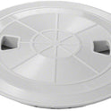 AquaStar Round Pool Skimmer Lid Light Gray RT103 Detail View