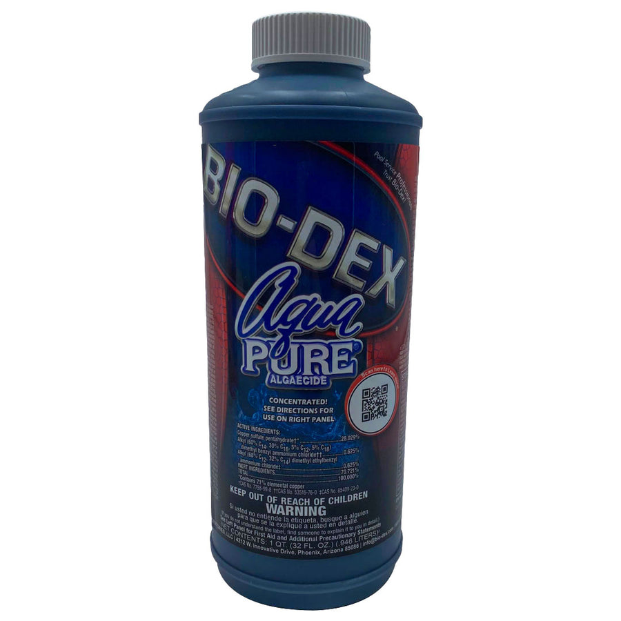 Bio-Dex Aqua Pure Pool Algaecide AP132 32 oz Bottle