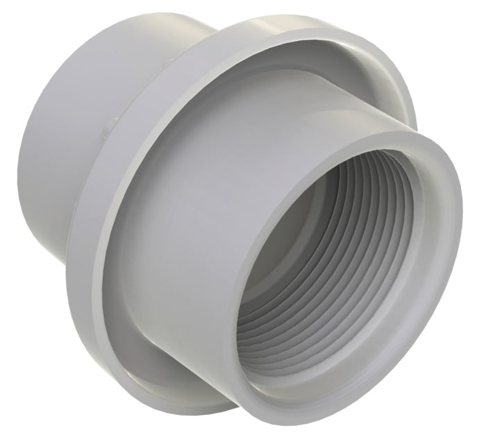 AquaStar 3601 Light Niche Return Fitting 1.5 Inch Pipe Front View