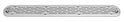 AquaStar 32CDFLFR101 flat grate channel drain side profile view