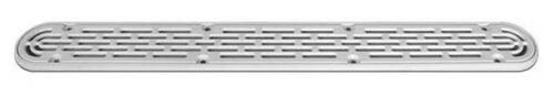 AquaStar 32CDFLFR101 flat grate channel drain side profile view