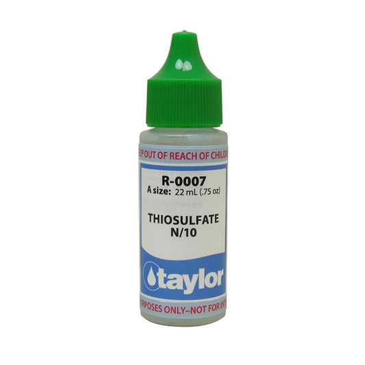 Taylor Technologies Thiosulfate N/10 Reagent R-0007-A 0.75 oz bottle