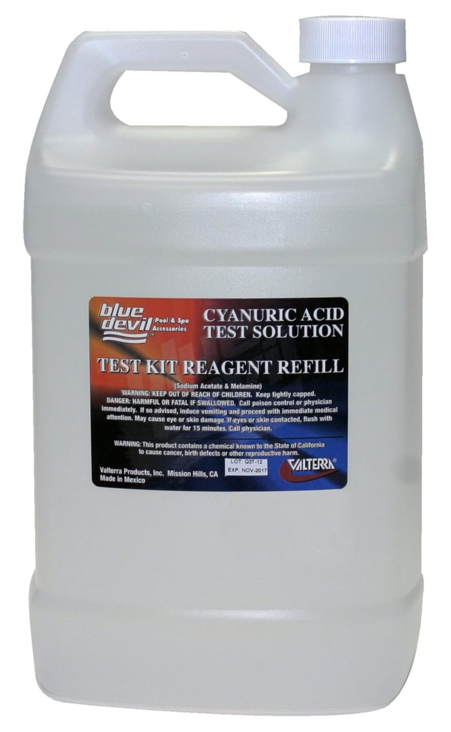 Valterra Blue Devil Cyanuric Acid Test Reagent 128 Oz B7519 Gallon Bottle