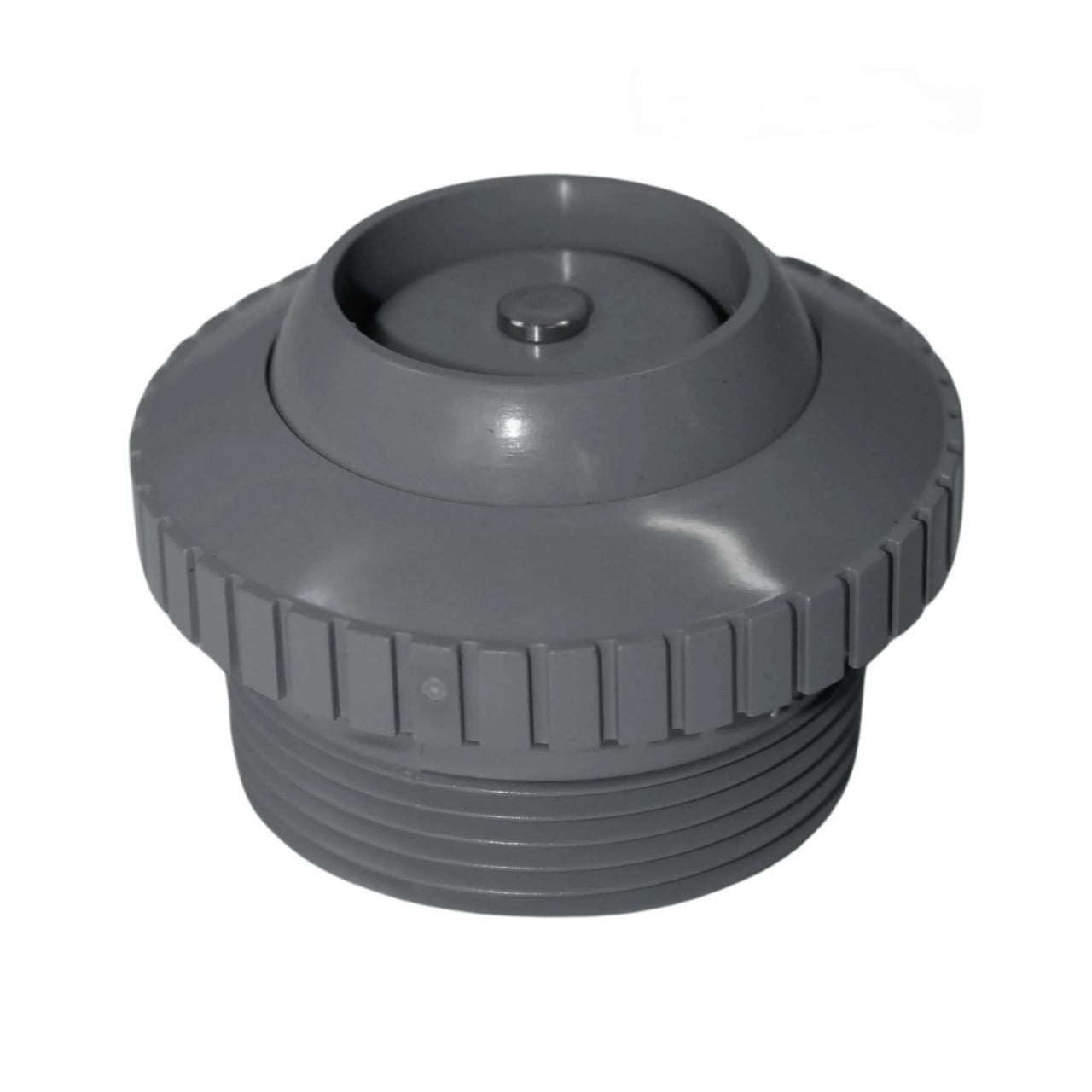 CMP Eyeball Return Fitting Check Valve 1.5" Dark Gray 25552-507-000 Front View