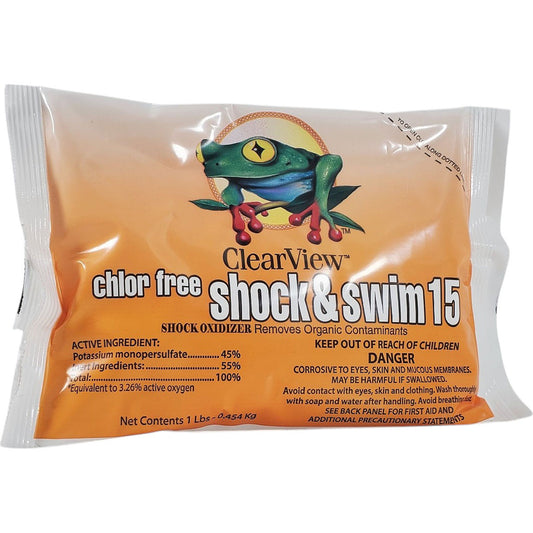 ClearView Chlor Free Shock & Swim 15 Chlorine-Free Pool Oxidizer 1 lb CVCF001