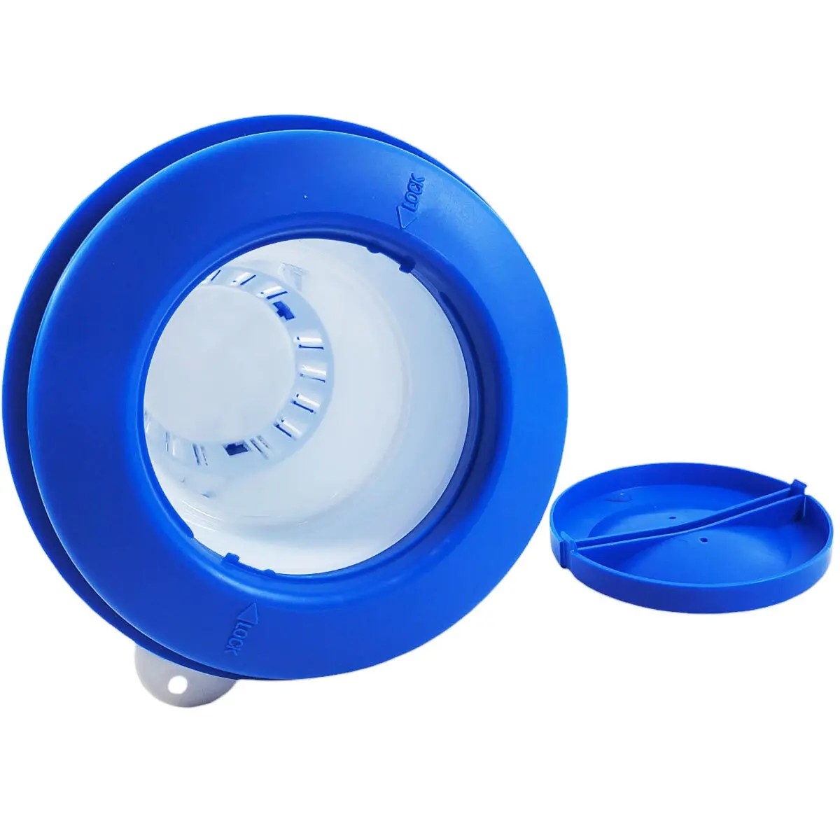 Pooline 11063 Elongated Tall Chlorine Bromine Tablet Floater Dispenser for Pool or Spa