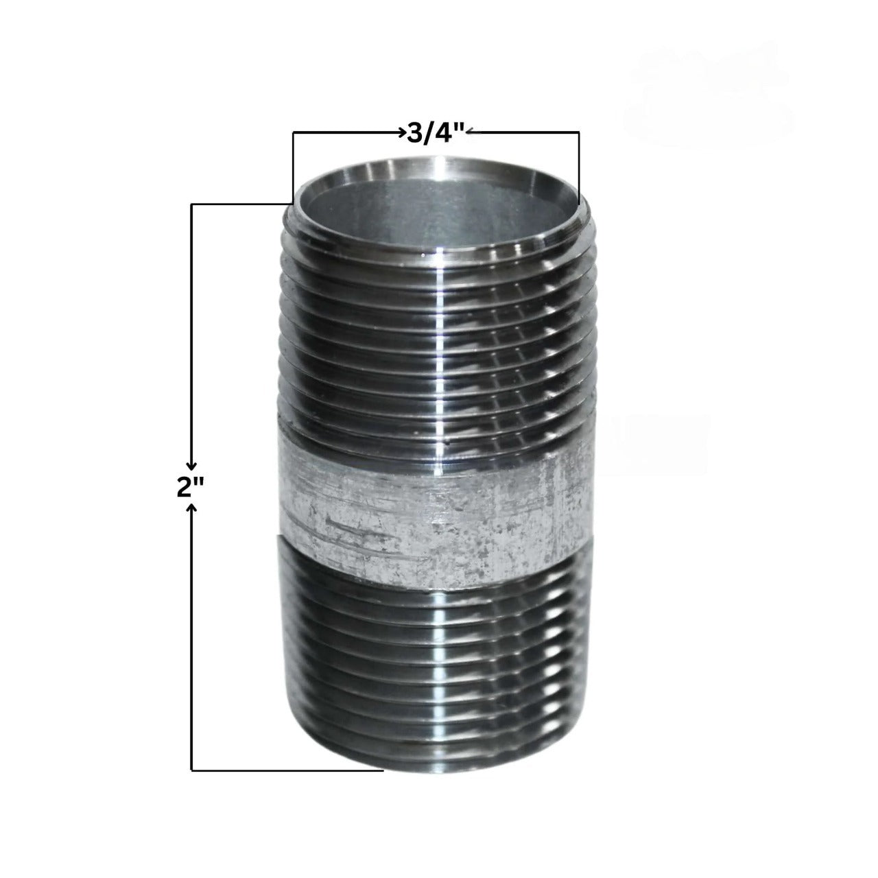 Galvanized Steel Nipple | 3/4" x 2"