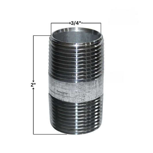 Galvanized Steel Nipple | 3/4" x 2"