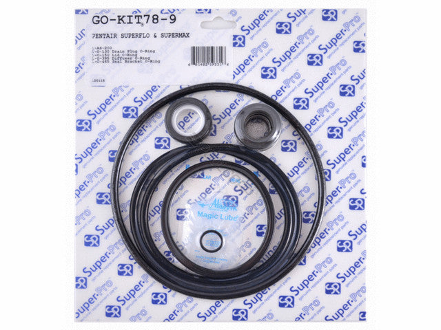 Pentair SuperFlo Pump Seal Kit GO-KIT78-9 | Super-Pro GO-KIT78-9 Shaft Seal & O-Ring Kit