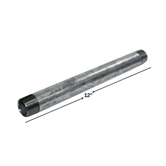 Galvanized Steel Nipple | 3/4" x 12"