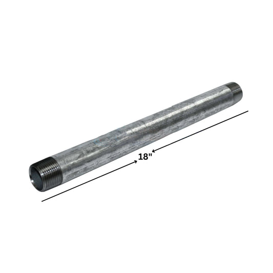 Galvanized Steel Nipple | 3/4" x 18"