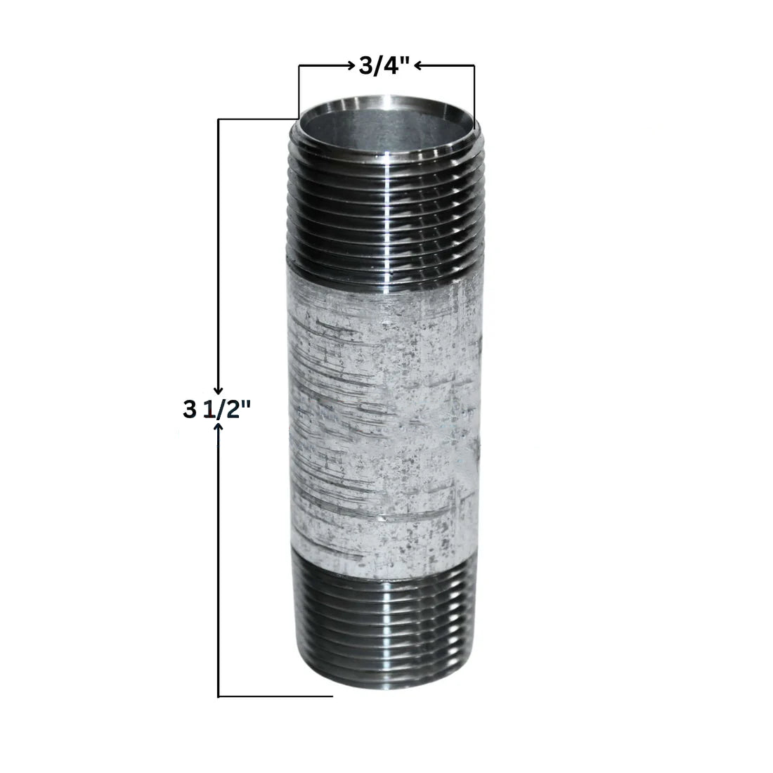 Galvanized Steel Nipple | 3/4" x 3.5"