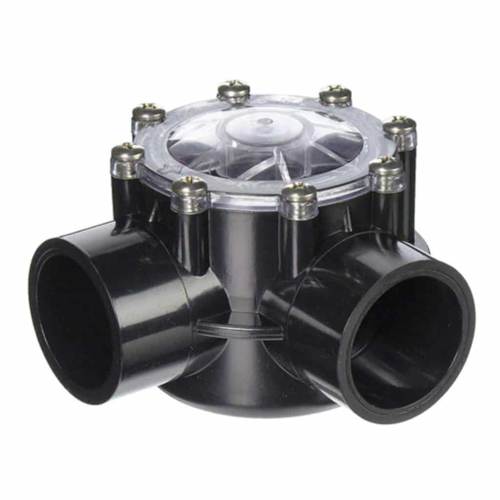 Swimables CPVC 1.5" x 2" 90 Degree Check Valve SW-35-915 Side View