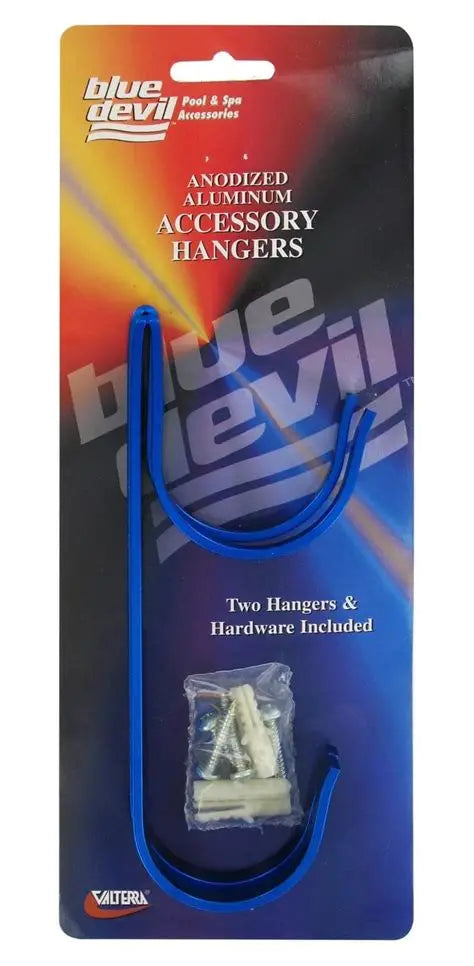 Valterra Blue Devil Aluminum 2-Hook Pool Pole Hanger B8030C Front