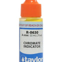 Taylor R-0630-A chromate indicator reagent bottle label detail