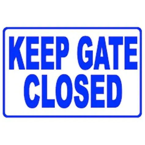 Poolmaster Keep Gate Closed Pool Safety Sign 18x12 Inches 40316