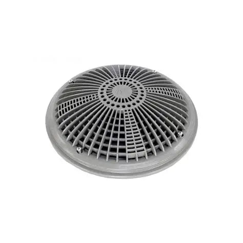 Waterway Tru Flo Round Drain Cover and Frame 640-1907V 10 Inch Gray