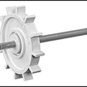Polaris C86 replacement drive shaft with gears for 180 280 cleaner