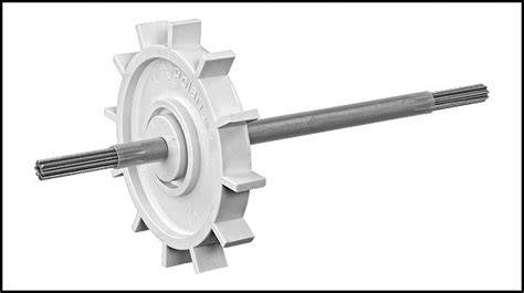 Polaris C86 replacement drive shaft with gears for 180 280 cleaner