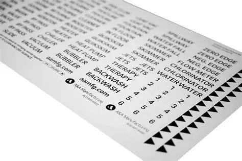Pentair A&A In-Floor Plumbing Labels 523186 Detail